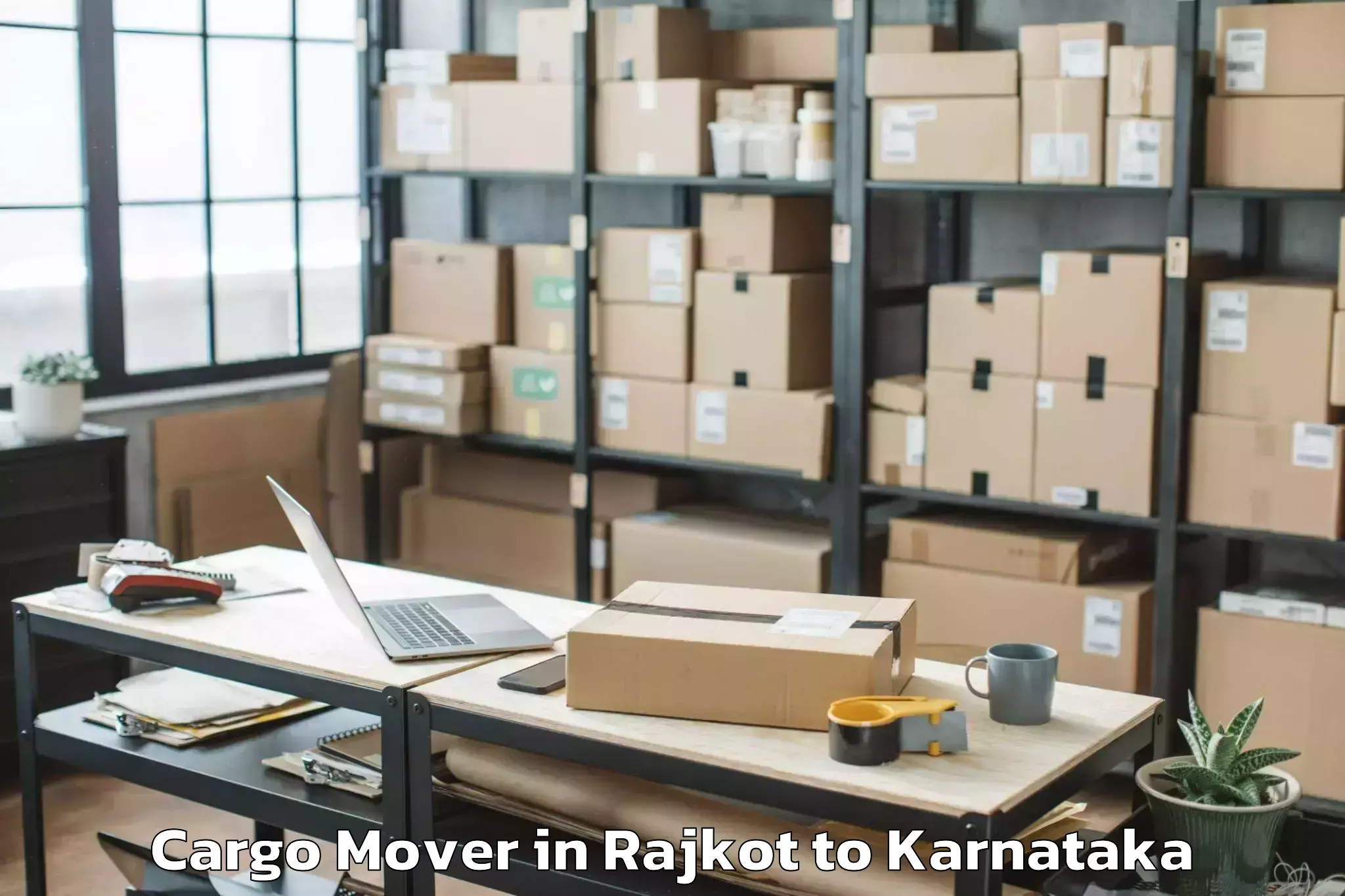 Top Rajkot to Karnataka Cargo Mover Available